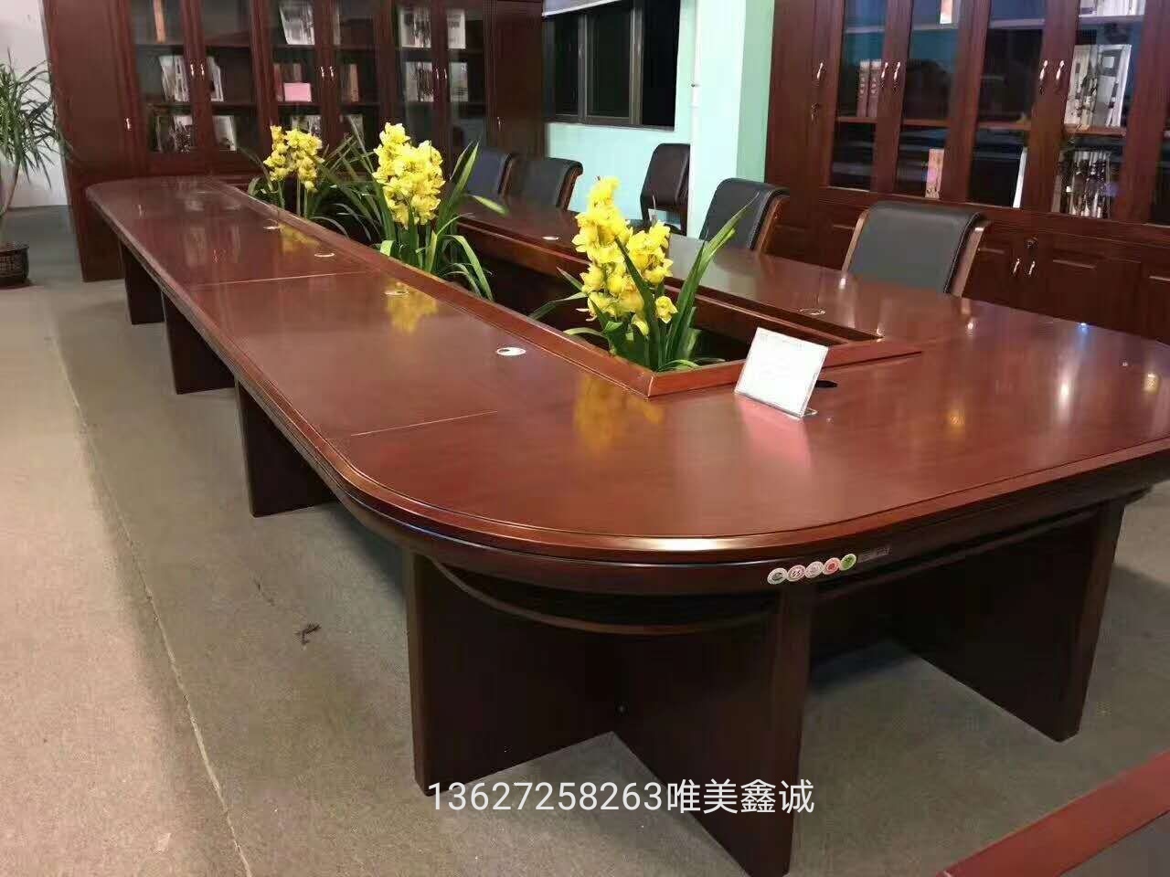 哈密實木油漆會議桌WM-GS-3