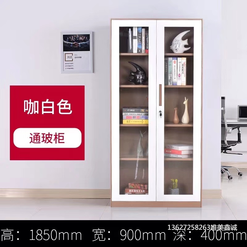 哈密咖白套色通玻柜