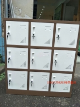 林芝咖白套色九門書包柜WM-G528